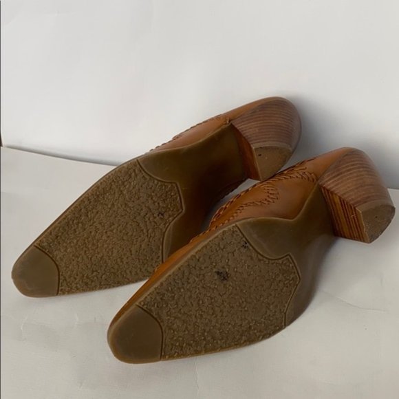 White Mountain Bronco Western Mules in  tan leather - Picture 12 of 12